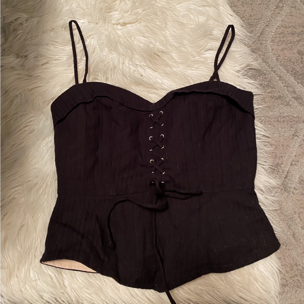 Black corset top